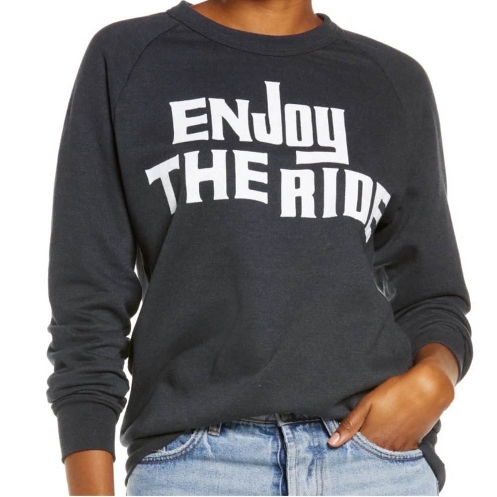 Aviator Nation Charcoal Enjoy The Ride Sweatshirt